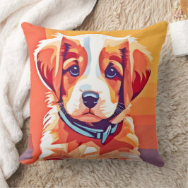 Schattigee Puppy Pop Art Kussen