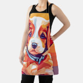 Schattigee Puppy Pop Art Schort (Insitu)