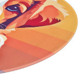 Schattigee Puppy Pop Art Snijplank (Hoek)