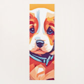 Schattigee Puppy Pop Art Yogamat (Achterkant)