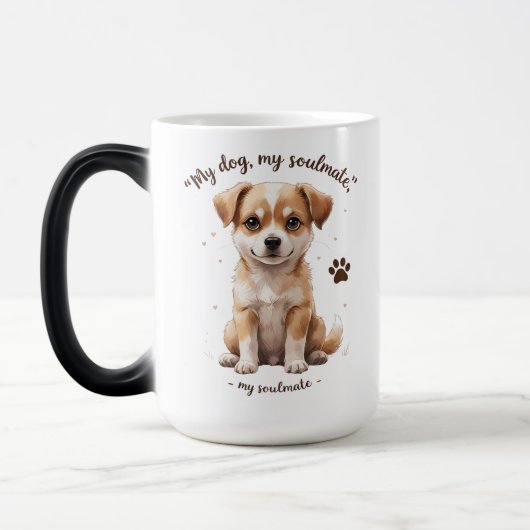 Schattigee Puppy Quote Morphing Mok (15 oz) (Links)