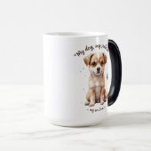 Schattigee Puppy Quote Morphing Mok (15 oz) (Voorkant rechts)