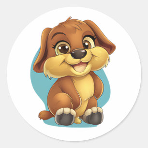 Schattigee Puppy Sticker - Schattige Cartoon Dog D