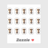 Schattigee puppy-Sticker Sticker (Vel)