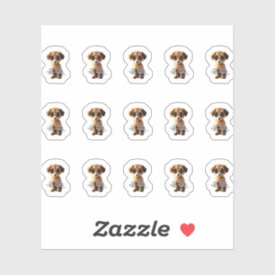 Schattigee puppy-Sticker Sticker