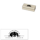 Schattigee puppy uit de bibliotheek met aangepaste rubberstempel (Gestempeld)