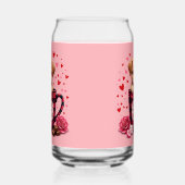 Schattigee Puppy Valentijn Buffalo Plaid Esthetisc Blikvorm Glas (Links)