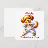 Schattigee Puppy - Valentijnsdag Kaart (Voorkant / Achterkant)