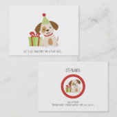 Schattigee Puppy Verjaardag Spelen Datum Bellen Ka (Voorkant / Achterkant)