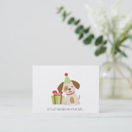 Schattigee Puppy Verjaardag Spelen Datum Bellen Ka