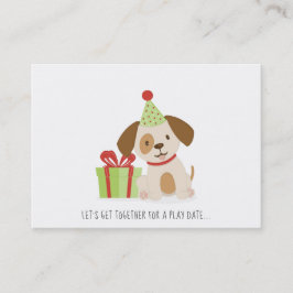 Schattigee Puppy Verjaardag Spelen Datum Bellen Ka