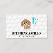 Schattigee puppy | Verzorgingshulpmiddelen Visitekaartje (Voorkant)