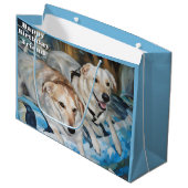Schattigee Puppy Vrienden Gift Bag Groot Cadeauzakje (Voorkant Gekanteld)
