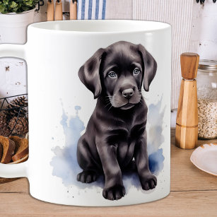 Schattigee Puppy Waterverf Labrador Retriever Dog Koffiemok