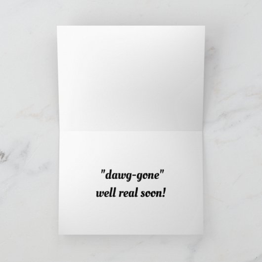 Schattigee puppy wordt gezond kaart (Binnen)