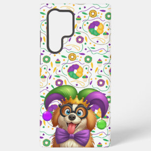 Schattigee puppyhond Mardi Gras in nar pet Samsung Galaxy Hoesje