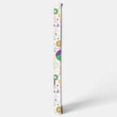 Schattigee puppyhond Mardi Gras in nar pet Samsung Galaxy Hoesje (Linkerkant)