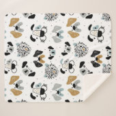 Schattigee Pups Sherpa Deken (Voorkant (horizontaal))