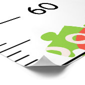 Schattigee Puzzel Groeigrafiek Poster (Hoek)