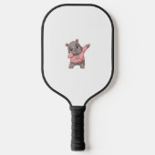 Schattigee Pygmee Hippo Kinder Meisjes Jongens Dab Pickleball Paddle (Voorkant)