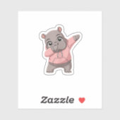 Schattigee Pygmee Hippo Kinder Meisjes Jongens Dab Sticker (Vel)