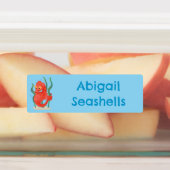 Schattigee pygmee zeepaardje cartoon gepersonalise labels (Aangebracht)