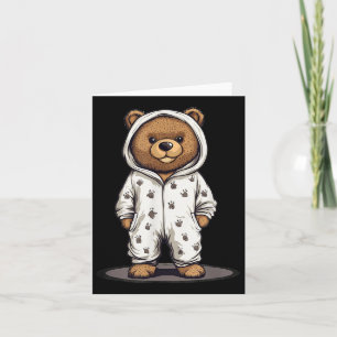 Schattigee pyjama Beer outfit voor pyjama's en ted Kaart