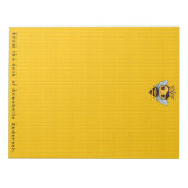 Schattigee Queen Bee met Crown Personaliseren Notitieblok (Voorkant)
