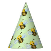 Schattigee Queen Bee Paper Party Pet Feesthoedjes (Links)