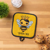 Schattigee Queen Bee Personaliseren Pannenlap (Top down)