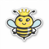 Schattigee Queen Bee Sticker (Voorkant)