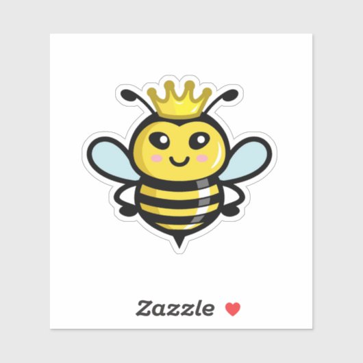 Schattigee Queen Bee Sticker (Vel)