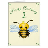 Schattigee Queen Bee Verjaardag Kaart -  (Voorkant)