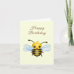 Schattigee Queen Bee Verjaardag Kaart
