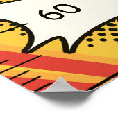 Schattigee Queen en King Comic Theme Groeikaart Poster (Hoek)