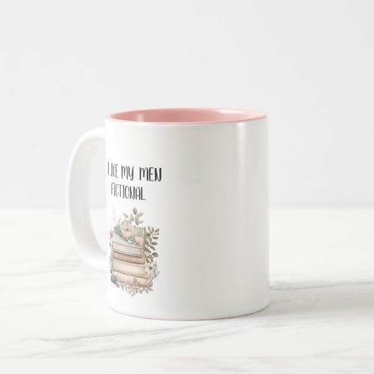 Schattigee quote voor boekenliefhebbers tweekleurige koffiemok (Voorkant links)