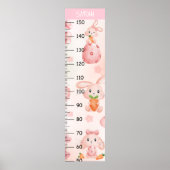 Schattigee Rabbit Growth Charts Poster (Voorkant)