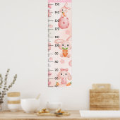 Schattigee Rabbit Growth Charts Poster (Keuken)