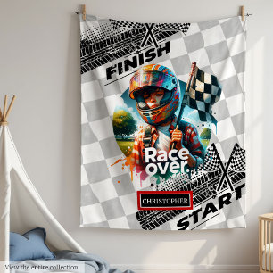 Schattigee racedeken Formula 1 Boy Verjaardagscade Fleece Deken