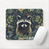 Schattigee Racoon Bandit in Undergrowth Muismat (Met muis)
