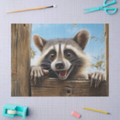Schattigee Racoon Dier Decoupage Tissuepapier (Craft)