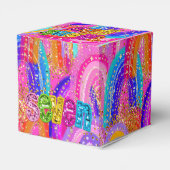 Schattigee Rainbow 7e Verjaardag Bedankt Favoriete Bedankdoosjes (Achterkant)