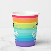 Schattigee Rainbow Afstuderen LGBTQ Graduation Par Papieren Bekers (Links)