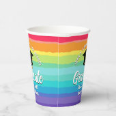 Schattigee Rainbow Afstuderen LGBTQ Graduation Par Papieren Bekers (Rechts)