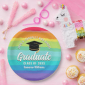Schattigee Rainbow Afstuderen LGBTQ Graduation Par Papieren Bordje (Feest)