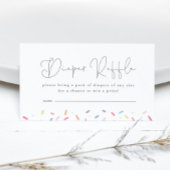 Schattigee Rainbow Baby Sprinkle Douche Luier Raff Informatiekaartje