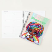 Schattigee Rainbow Chibi Girl "Mijn persoonlijke p Planner (Display)