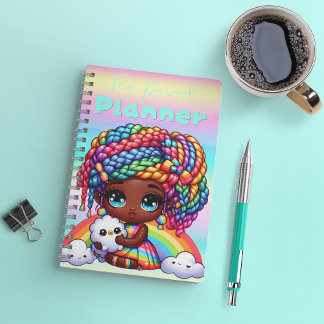 Schattigee Rainbow Chibi Girl "Mijn persoonlijke p Planner