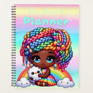 Schattigee Rainbow Chibi Girl "Mijn persoonlijke p Planner