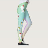 Schattigee Rainbow Christmas Eenhoorn Leggings (Rechts)